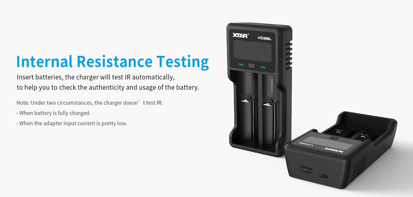 VC2SL 2-Bay Battery Charger by XTAR