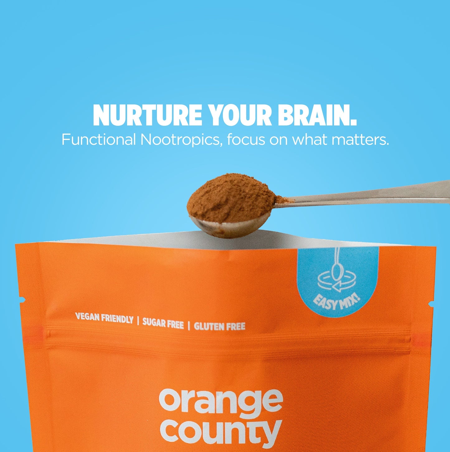 120,000mg BRAIN FOOD Focus Coffee Powder by Orange County