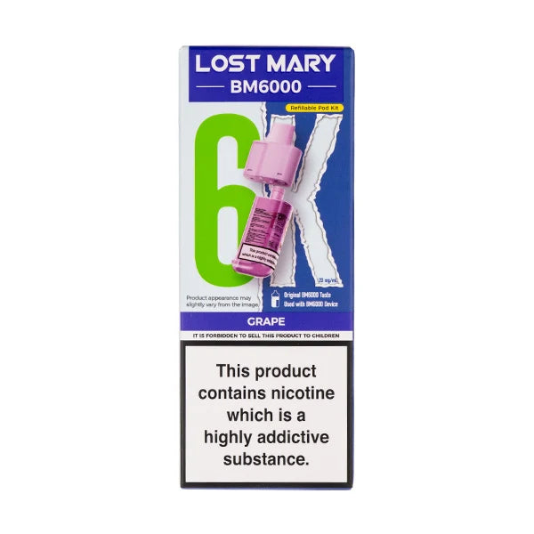 BM6000 10mg Refill Pods by Lost Mary