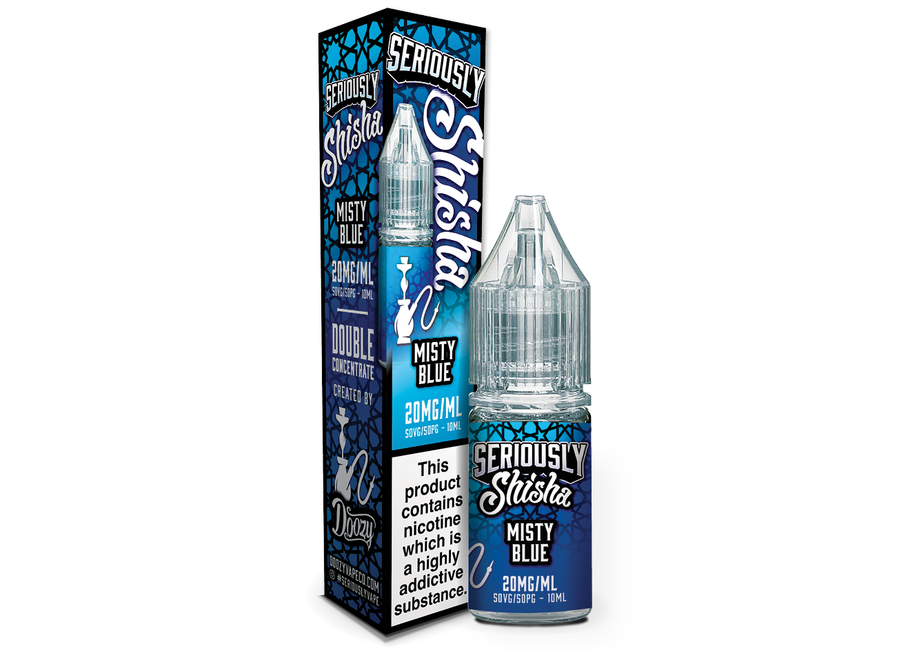 Misty Blue 10ml Nic Salt By Seriously Shisha Salts