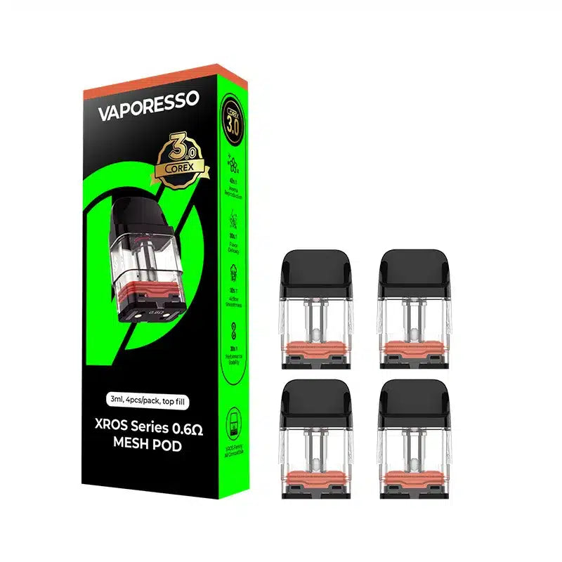 Xros Corex 3.0 Replacement Pods 4-Pack By Vaporesso