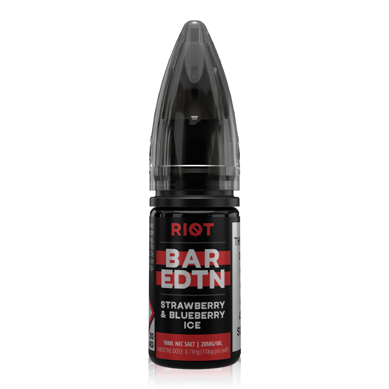 Strawberry Blueberry ICE 10ml By Riot Squad Bar EDTN Salts