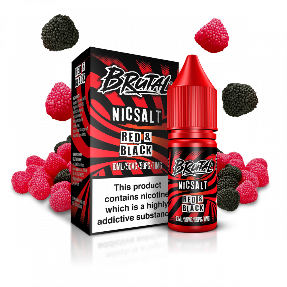 Red & Black 10ml by Brutal Nic Salt