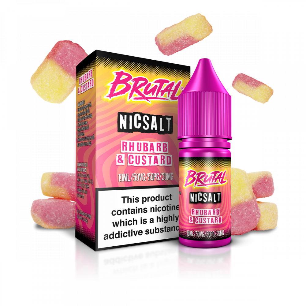 Rhubarb & Custard 10ml by Brutal Nic Salt
