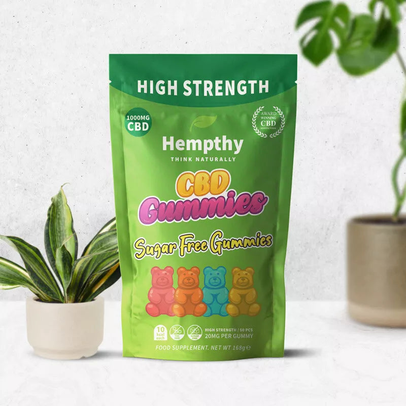 1000mg CBD Sugar Free Gummies by Hempthy