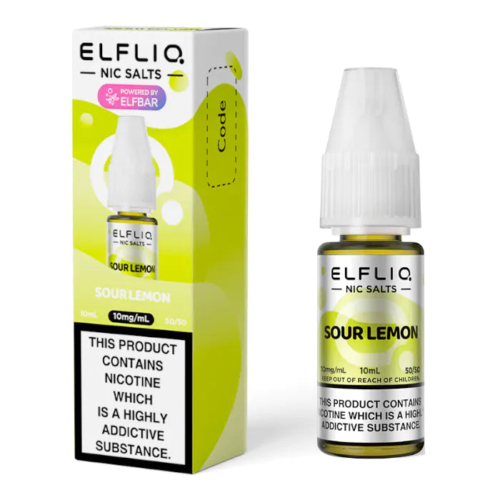 Sour Lemon 10ml by Elfliq Nic Salt
