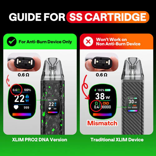 Xlim SS Stainless Steel (Anti-Burn) Replacement Pod 3-PK By Oxva