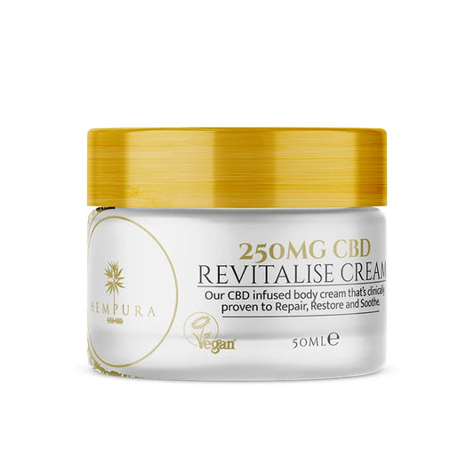 250mg CBD Revitalising Cream With Terpenes - 50ml by Hempura