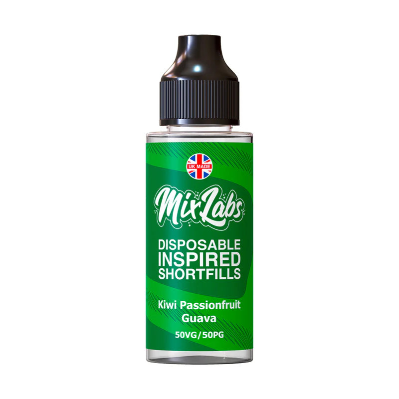 Kiwi Passionfruit Guava 50/50 100ml by Mix Labs Disposable Inspired