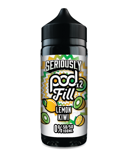 Lemon Kiwi 100ml by Seriously Pod Fill x2
