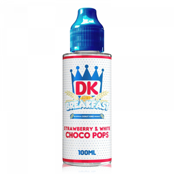 Strawberry And White Choco Pops 100ml by Donut King