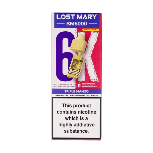 BM6000 10mg Refill Pods by Lost Mary