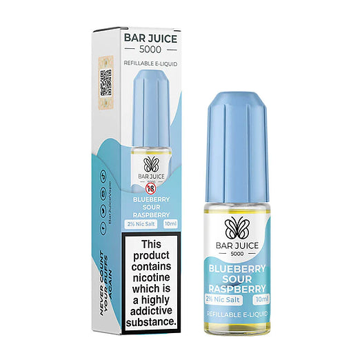 Blueberry Sour Raspberry 10ml Nic Salt by Bar Juice 5000