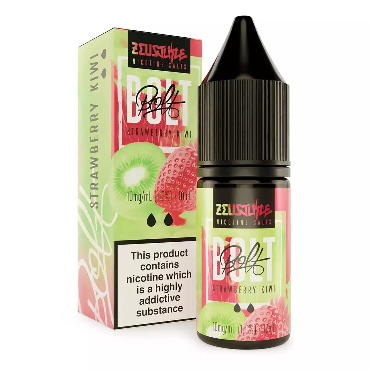 Strawberry Kiwi 10ml by Bolt Nic Salt