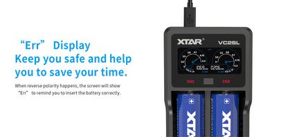 VC2SL 2-Bay Battery Charger by XTAR