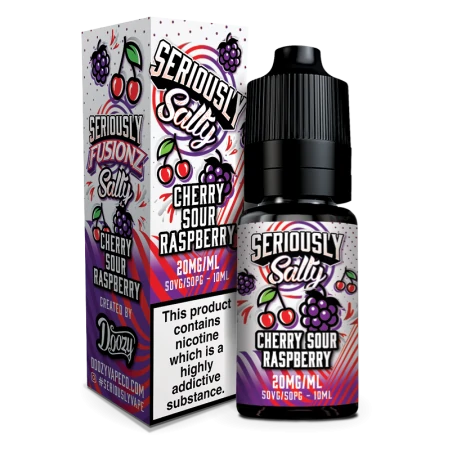 Cherry Sour Raspberry 10ml Nic Salt by Seriously Salty