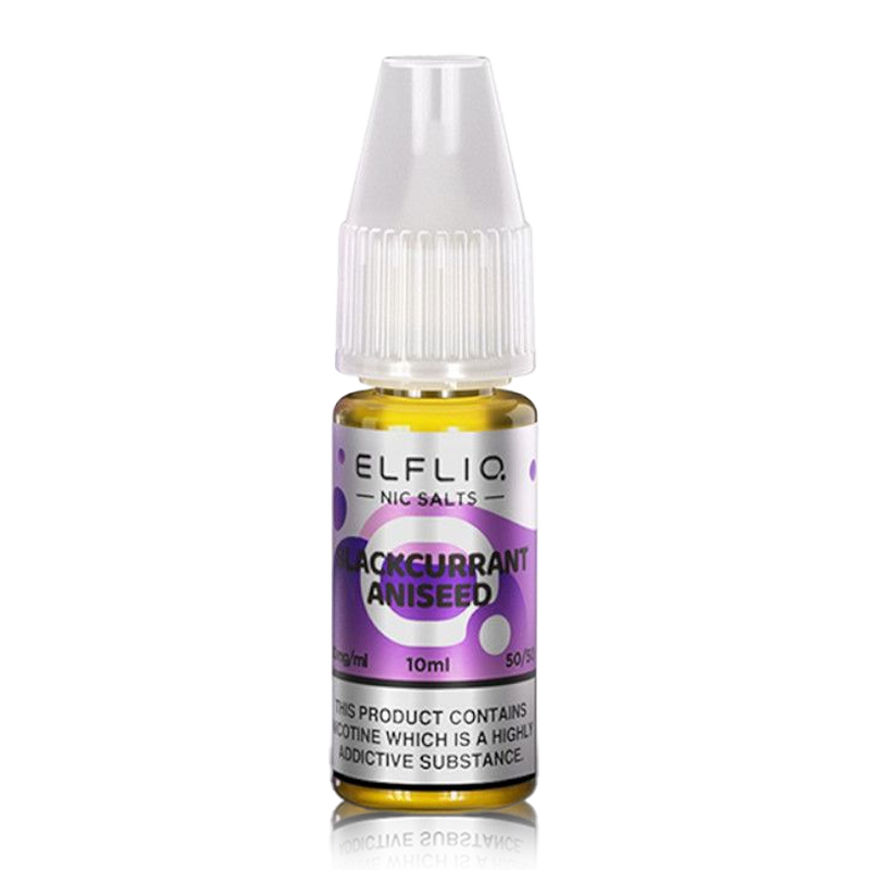 Blackcurrant Aniseed 10ml by Elfliq Nic Salt