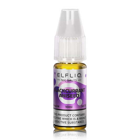 Blackcurrant Aniseed 10ml by Elfliq Nic Salt