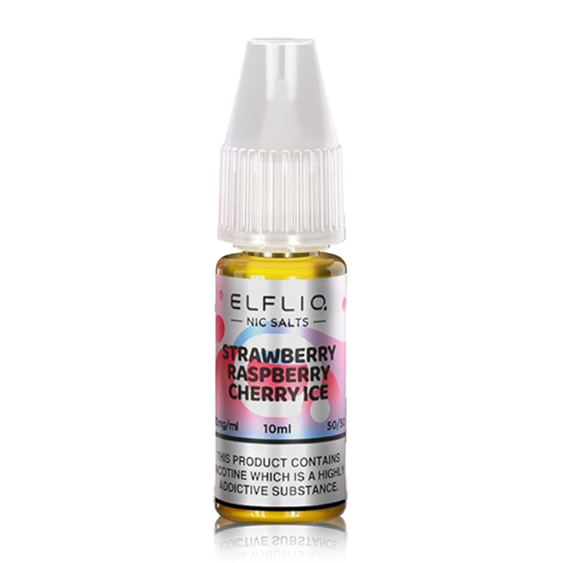 Strawberry Raspberry Cherry Ice 10ml by Elfliq Nic Salt