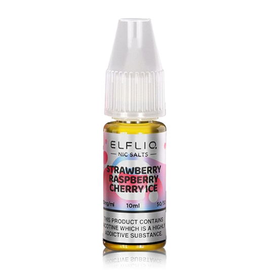 Strawberry Raspberry Cherry Ice 10ml by Elfliq Nic Salt