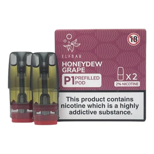 P1 Prefilled Pods 2-PK for Elf Bar Mate 500