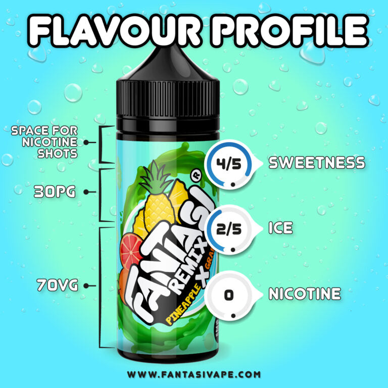 Pineapple X Grapefruit 100ml by Fantasi Remix