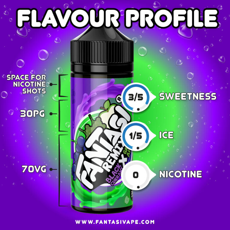 Blackcurrant X Grape Apple 100ml by Fantasi Remix