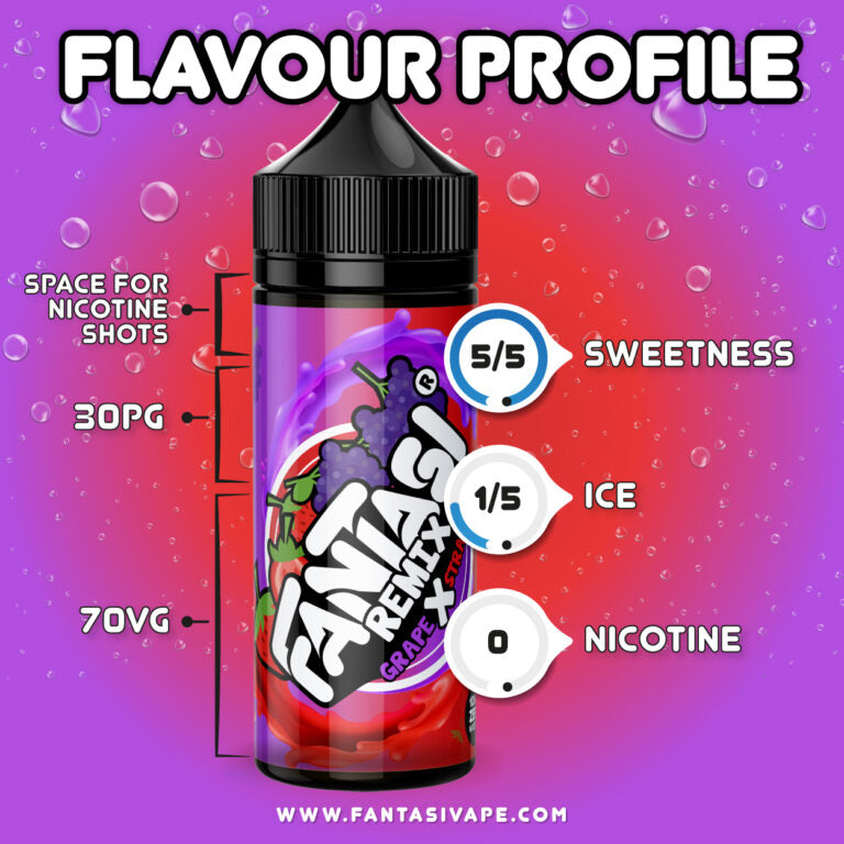 Fantasi Grape X Strawberry 100ml by Fantasi Remix