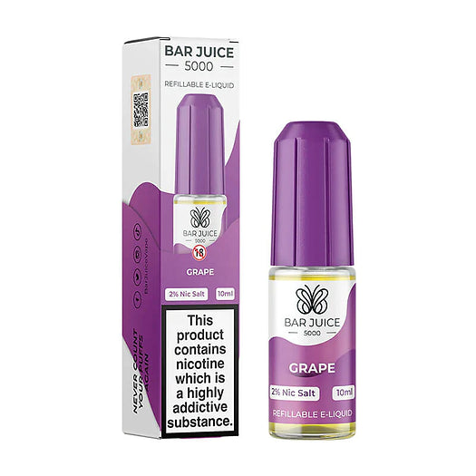 Grape 10ml Nic Salt by Bar Juice 5000