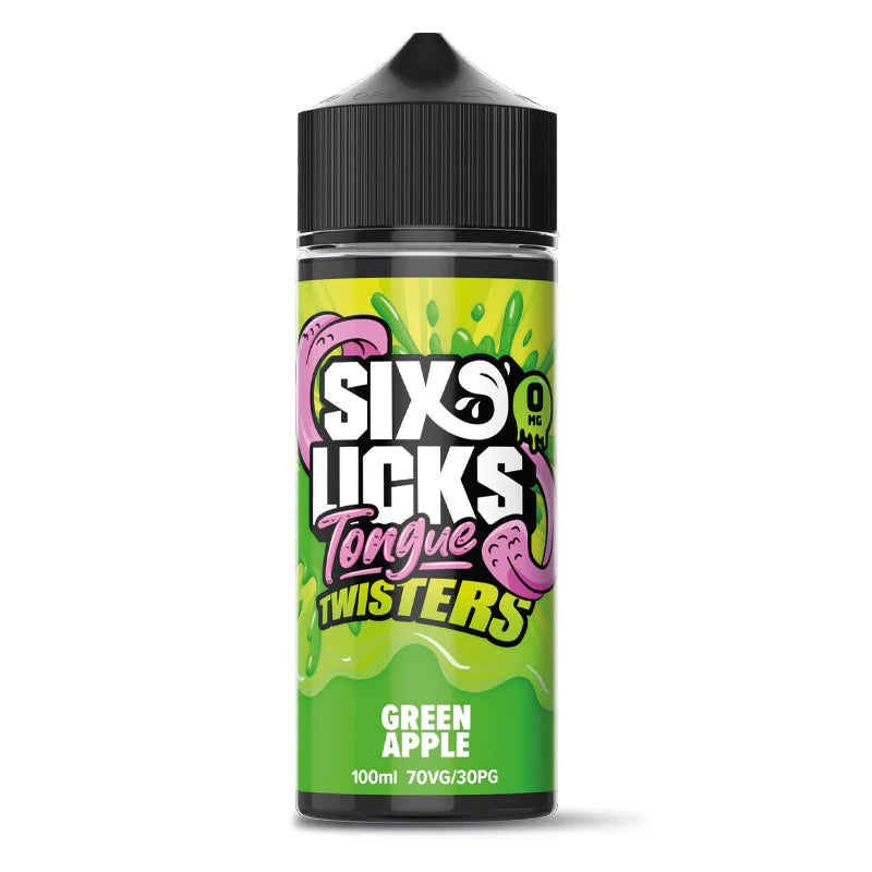 Green Apple 100ml By Six Licks Tongue Twisters