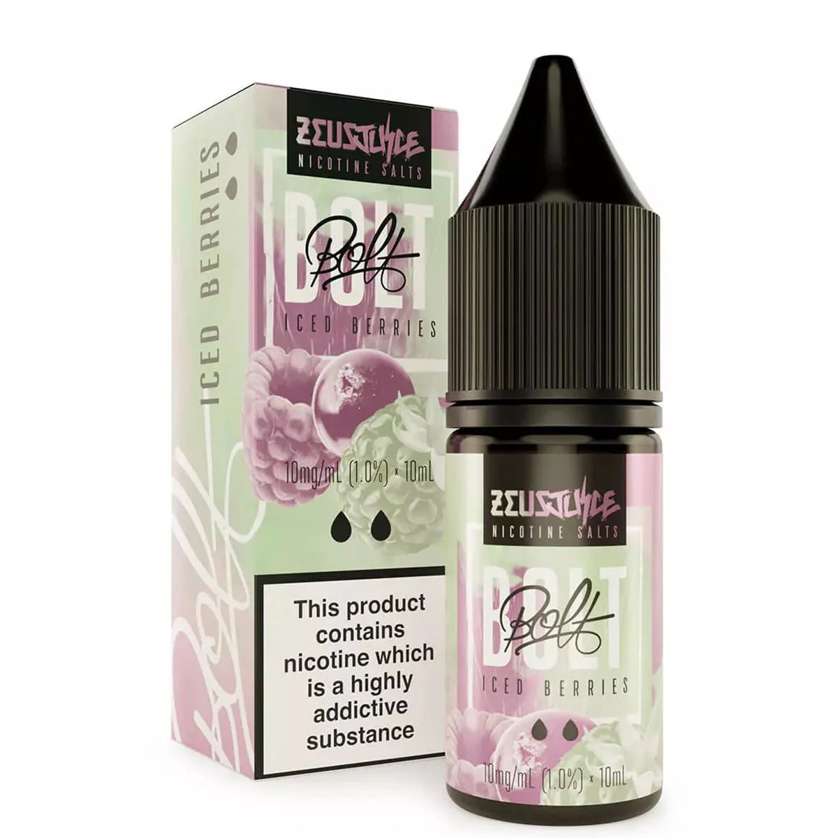 Iced Berries 10ml by Bolt Nic Salt