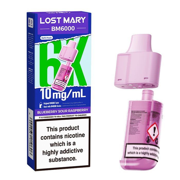 BM6000 10mg Refill Pods by Lost Mary
