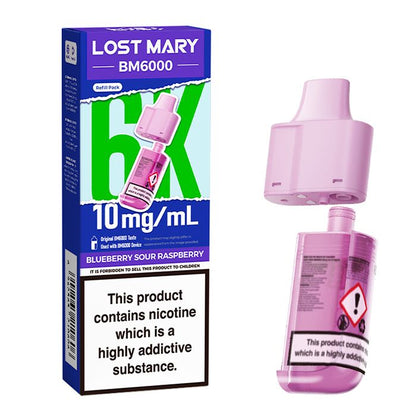 BM6000 10mg Refill Pods by Lost Mary