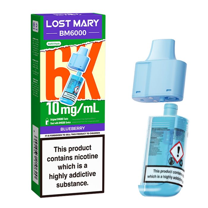 BM6000 10mg Refill Pods by Lost Mary