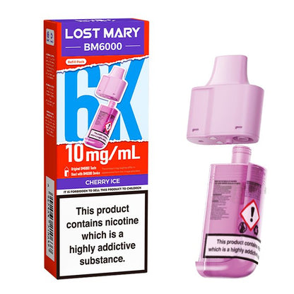 BM6000 10mg Refill Pods by Lost Mary