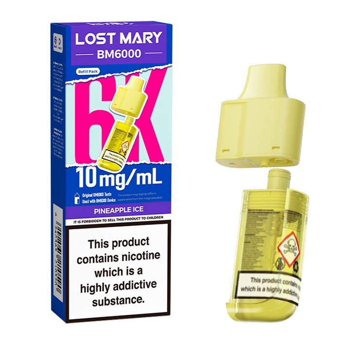 BM6000 10mg Refill Pods by Lost Mary