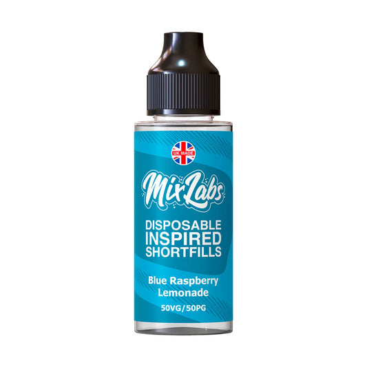 Blue Raspberry Lemonade 50/50 100ml by Mix Labs Disposable Inspired