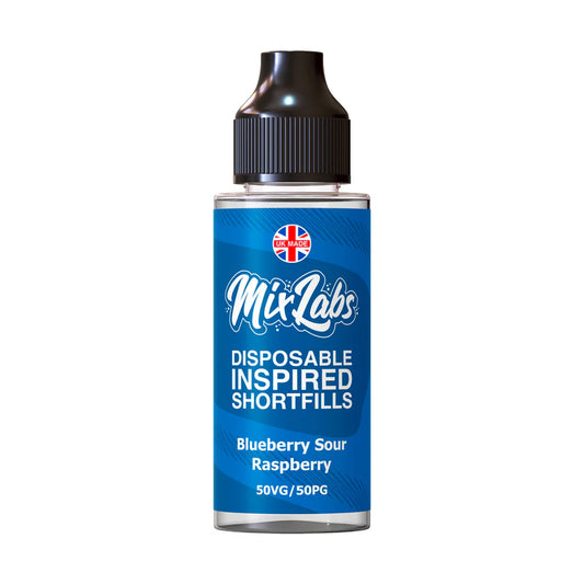 Blueberry Sour Raspberry 50/50 100ml by Mix Labs Disposable Inspired