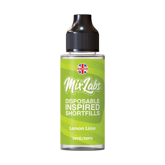 Lemon Lime 50/50 100ml by Mix Labs Disposable Inspired