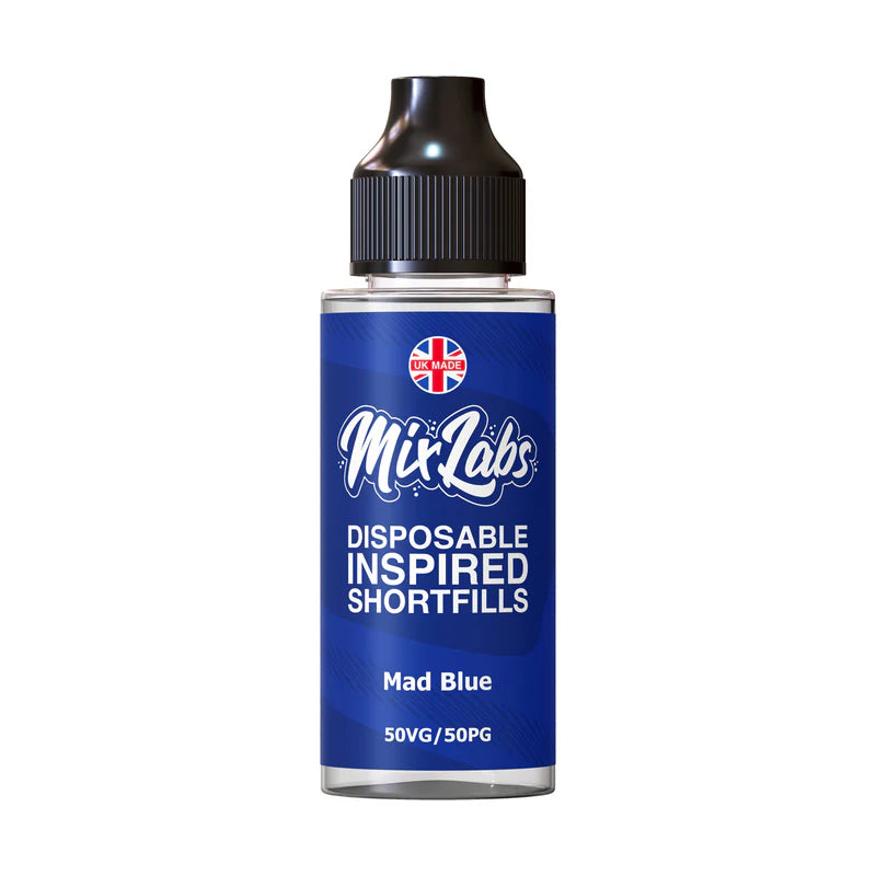 Mad Blue 50/50 100ml by Mix Labs Disposable Inspired