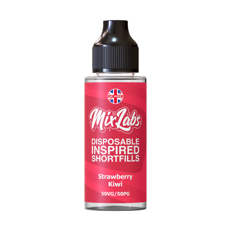 Strawberry Kiwi 50/50 100ml by Mix Labs Disposable Inspired