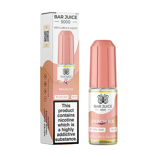 Peach Ice 10ml Nic Salt by Bar Juice 5000