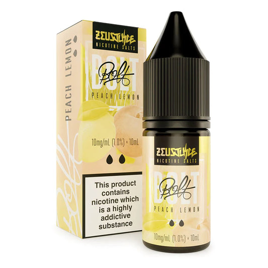 Peach Lemon 10ml by Bolt Nic Salt