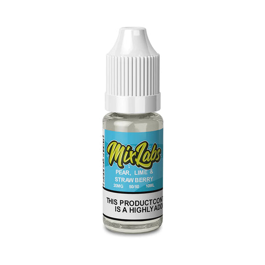 Pear Lime Strawberry 10ml by Mix Labs Nic Salt