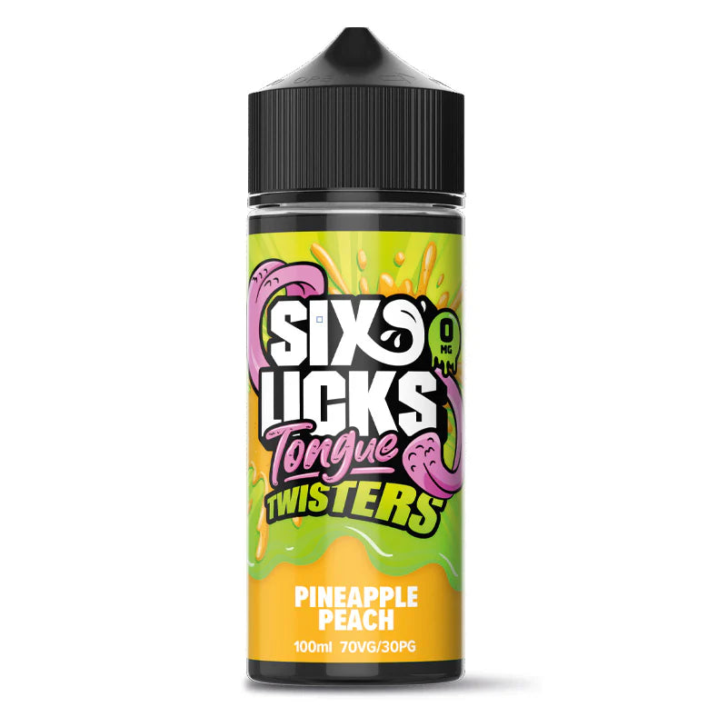 Pineapple Peach 100ml By Six Licks Tongue Twisters