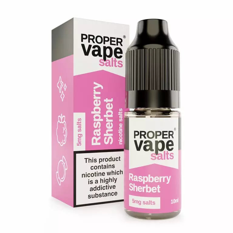 Raspberry Sherbet 10ml by Proper Vape Nic Salt