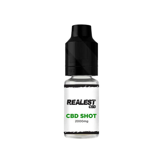 2000mg CBD/CBD E-Liquid Booster Shot 10ml by Realest CBD