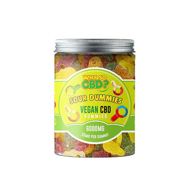 6000mg Broad Spectrum CBD Large Vegan Gummies by Why So CBD?