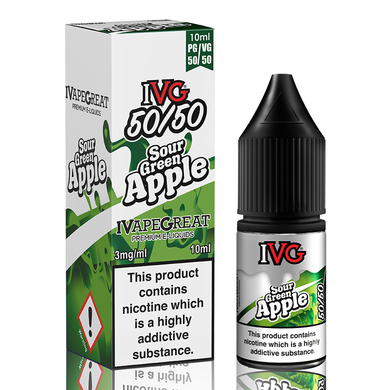 Sour Green Apple 10ml by IVG 50/50