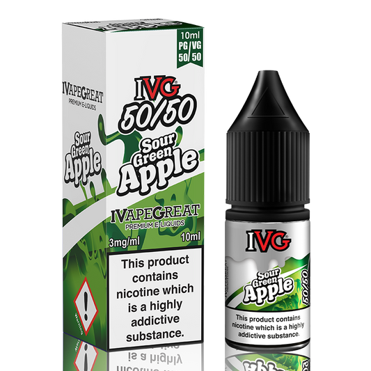 Sour Green Apple 10ml by IVG 50/50